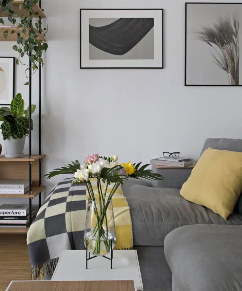 HAY Flowerpot and saucer, M, grey