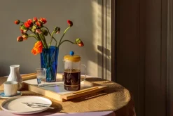 HAY French press brewer, clear - yellow