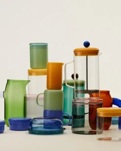 HAY Glass jug, S, jade light yellow