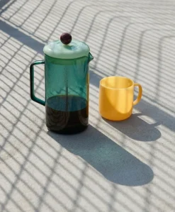 HAY Glass mug, 2 pcs, yellow