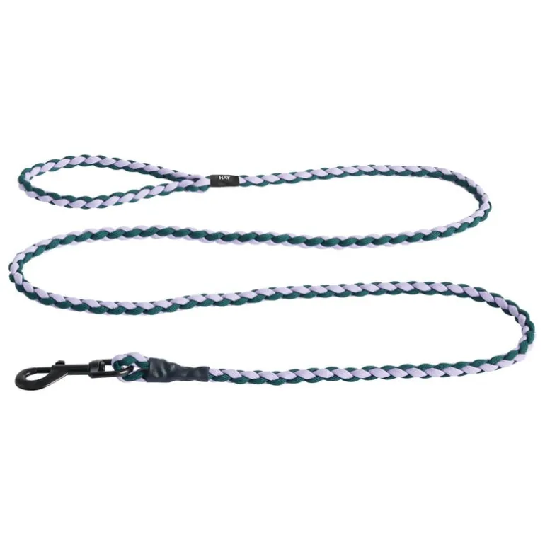 HAY HAY Dogs leash, braided, lavender - green