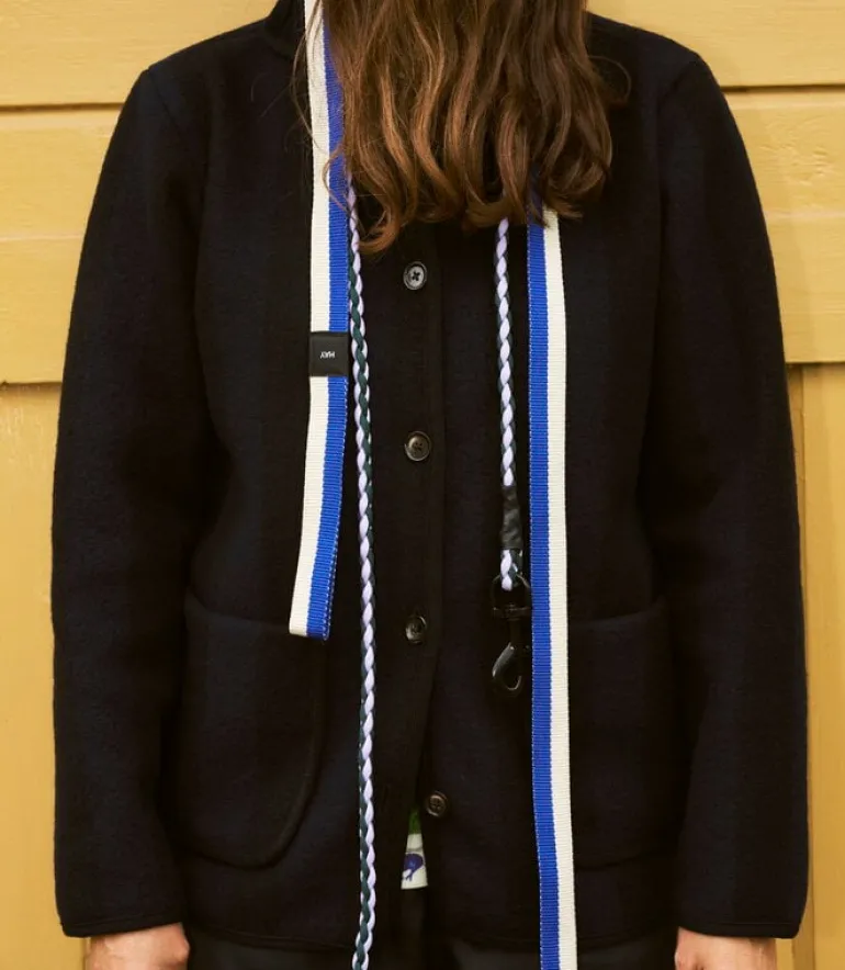 HAY HAY Dogs leash, braided, lavender - green