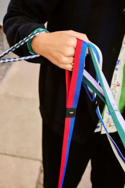 HAY HAY Dogs leash, braided, red - blue