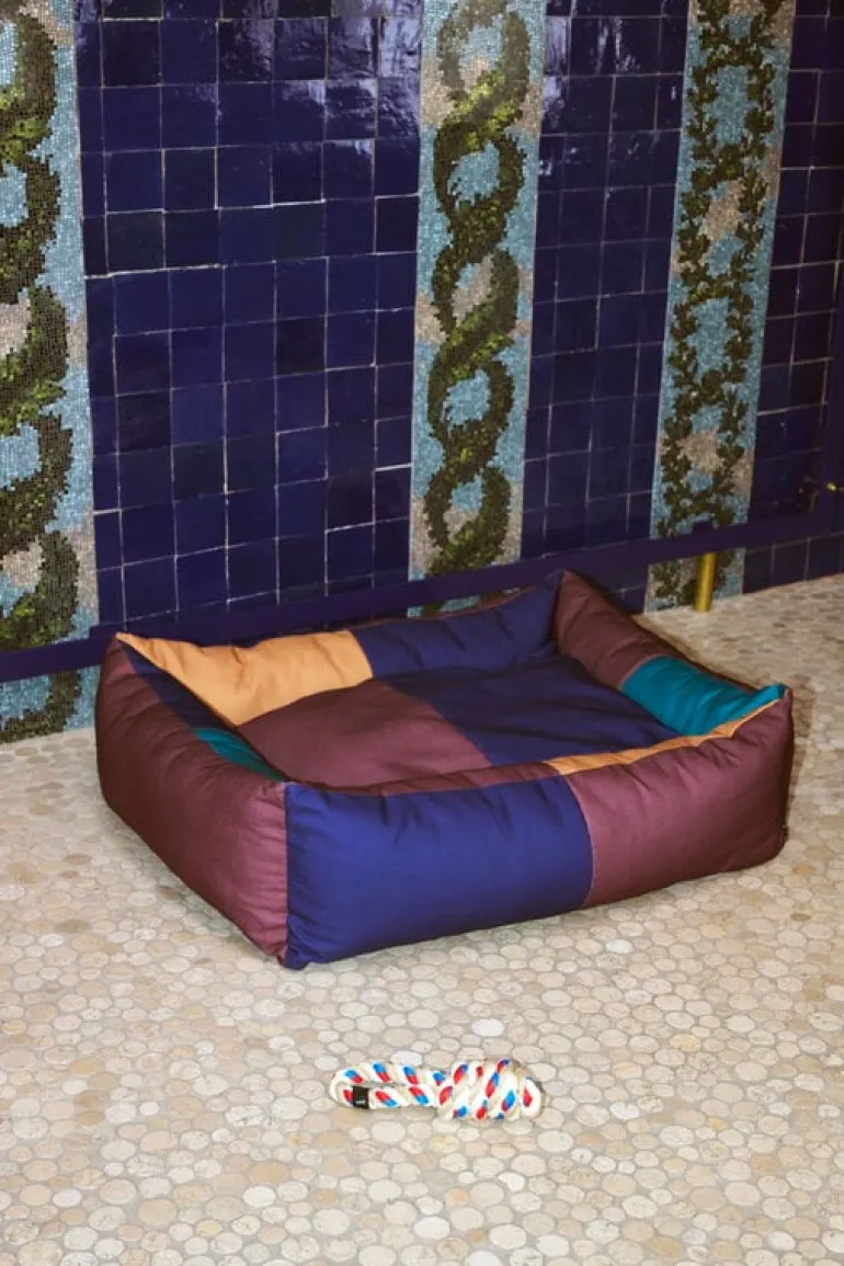 HAY HAY Dogs rope toy, red - turquoise - off-white