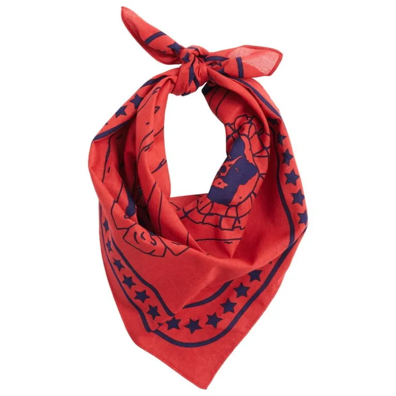 HAY HAY Dogs scarf, 55 x 55 cm, red