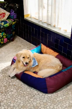 HAY HAY Dogs scarf, 55 x 55 cm, light blue