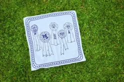 HAY HAY Dogs scarf, 55 x 55 cm, light blue