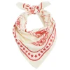 HAY HAY Dogs scarf, 55 x 55 cm, off-white