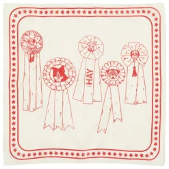 HAY HAY Dogs scarf, 55 x 55 cm, off-white