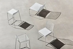 HAY Hee bar chair, galvanized