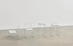 HAY Hee bar chair, galvanized