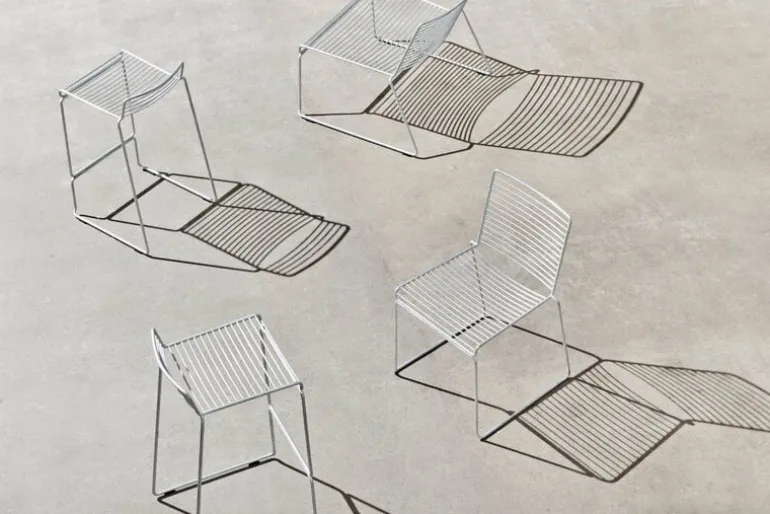 HAY Hee lounge chair, galvanized