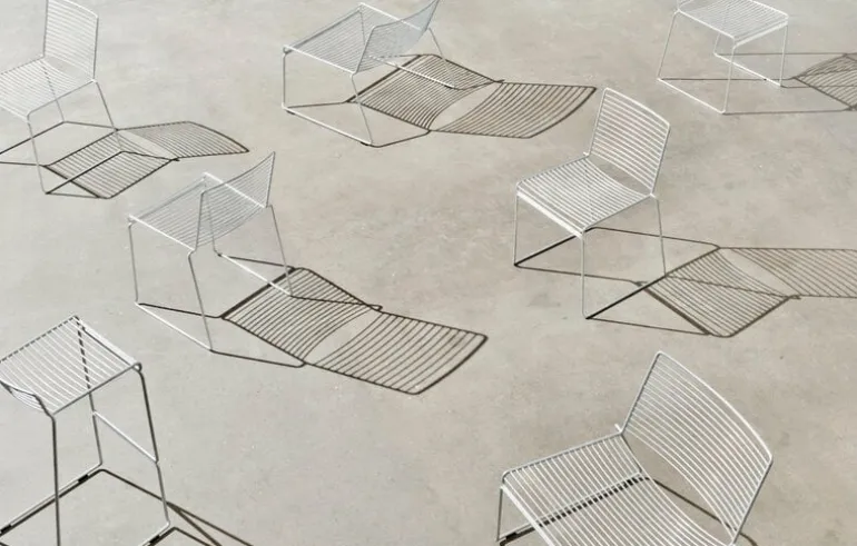 HAY Hee lounge chair, galvanized