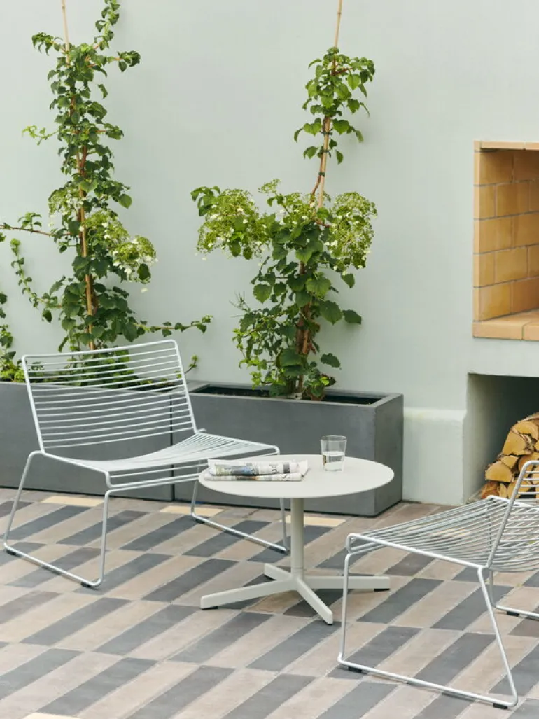 HAY Hee lounge chair, galvanized