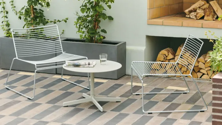 HAY Hee lounge chair, galvanized