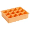 HAY Ice cube tray,  square, XL, peach
