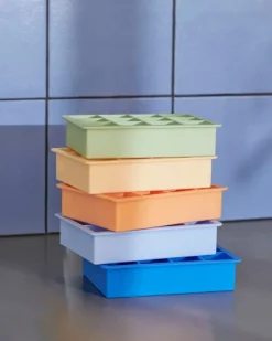HAY Ice cube tray,  square, XL, peach