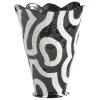 HAY Jessica Hans Shadow vase, black - white