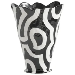 HAY Jessica Hans Shadow vase, black - white