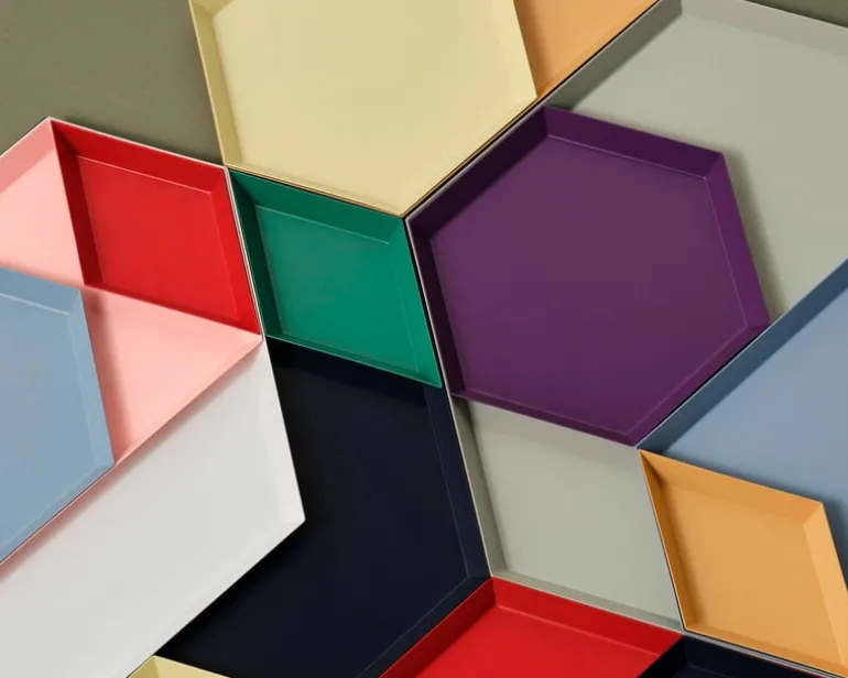 HAY Kaleido tray S, dusty blue