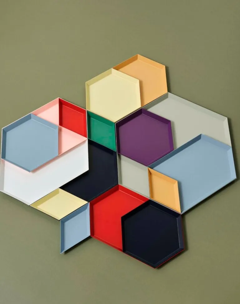 HAY Kaleido tray S, dusty blue