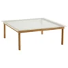 HAY Kofi table 100 x 100 cm, lacquered oak - reeded glass