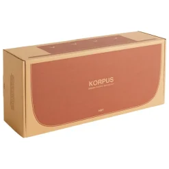 HAY Korpus shelf M, 4 hooks, brick red