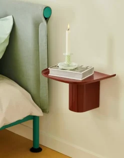HAY Korpus shelf S, 1 hook, brick red