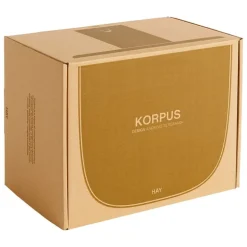 HAY Korpus shelf S, 1 hook, brown