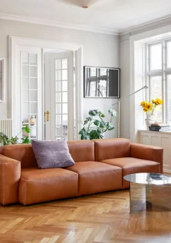 HAY Mags Soft 3-seater sofa, Comb.1 low arm, Sense 250 leather