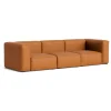 HAY Mags Soft 3-seater sofa, Comb.1 high arm, Sense 250 leather