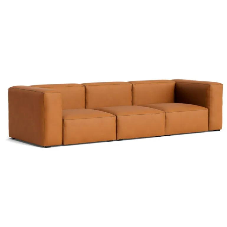 HAY Mags Soft 3-seater sofa, Comb.1 high arm, Sense 250 leather