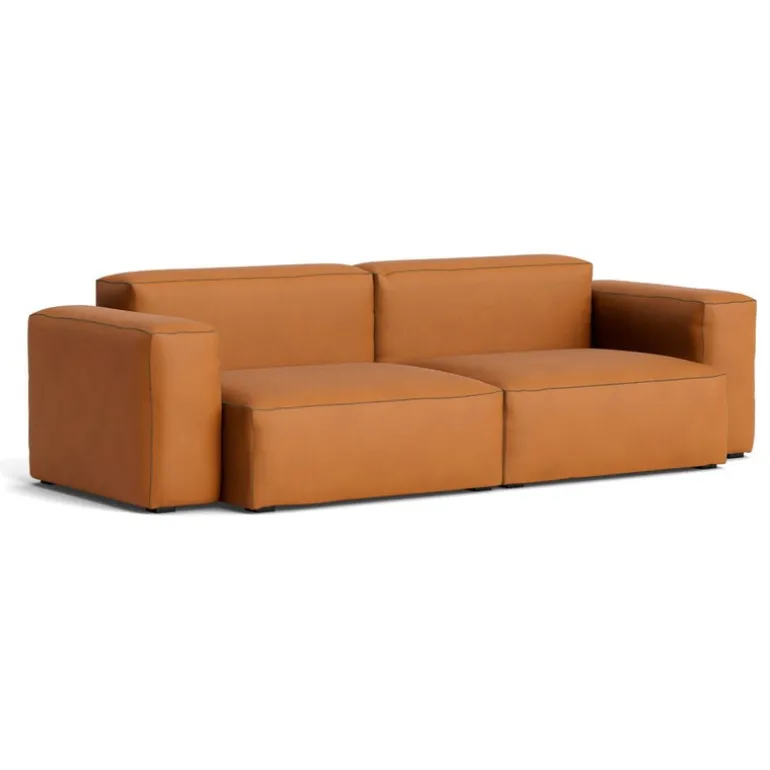 HAY Mags Soft 2,5-seater sofa, Comb.1 low arm, Sense 250 leather