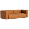 HAY Mags Soft sofa, 2,5-seater, Comb.1 high arm, Sense 250 leather