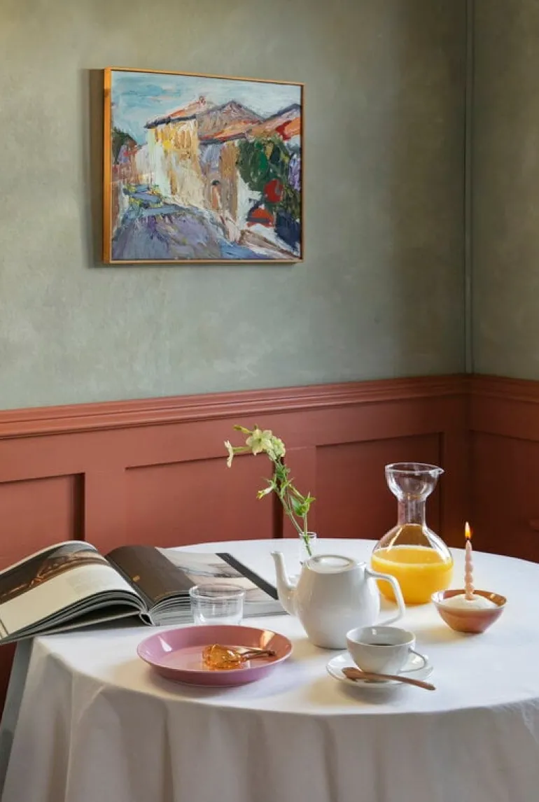 HAY Mini Swirl candles, 10 pcs, light rose