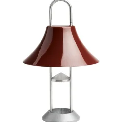 HAY Mousqueton portable table lamp, iron red