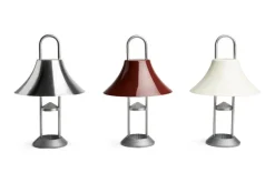 HAY Mousqueton portable table lamp, oyster white