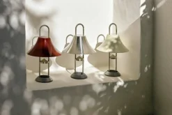 HAY Mousqueton Portable table lamp, brushed stainless steel