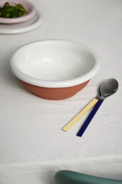 HAY MVS serving spoon, set of 2, dark blue and yellow