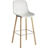 HAY Neu 12 bar stool, cream white - oak - steel