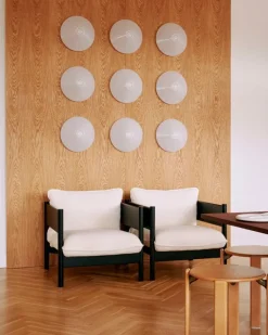 HAY Ono flush mount, hardwired, 35 cm, white opal acrylic