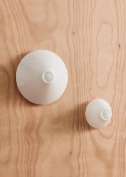 HAY Ono flush mount, hardwired, 20 cm, white opal acrylic