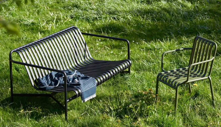 HAY Palissade armchair, olive