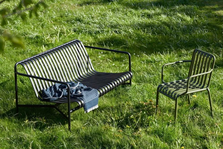 HAY Palissade armchair, olive