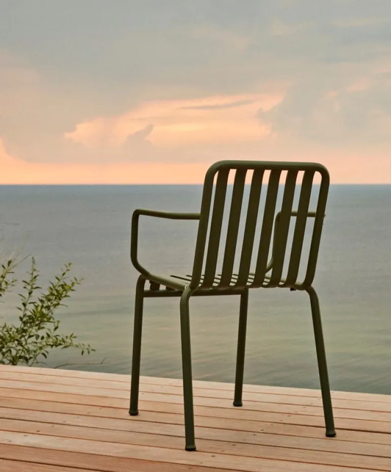 HAY Palissade armchair, olive