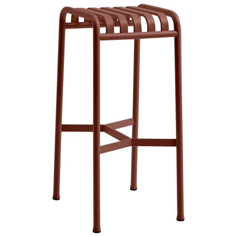 HAY Palissade bar stool, iron red