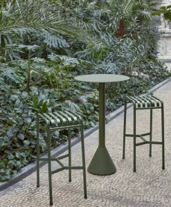 HAY Palissade bar stool, olive