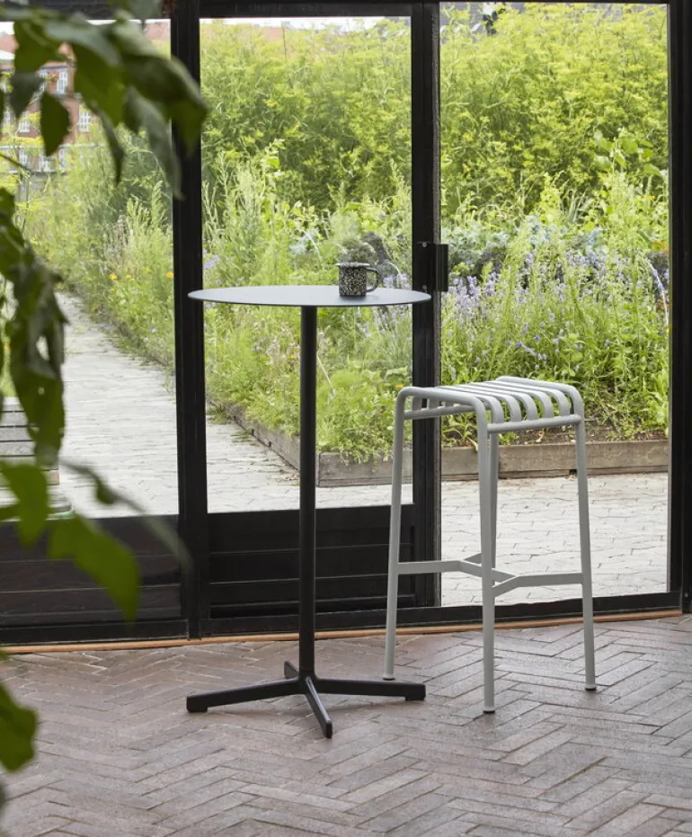 HAY Palissade bar stool, sky grey