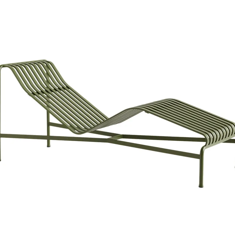 HAY Palissade chaise longue, olive