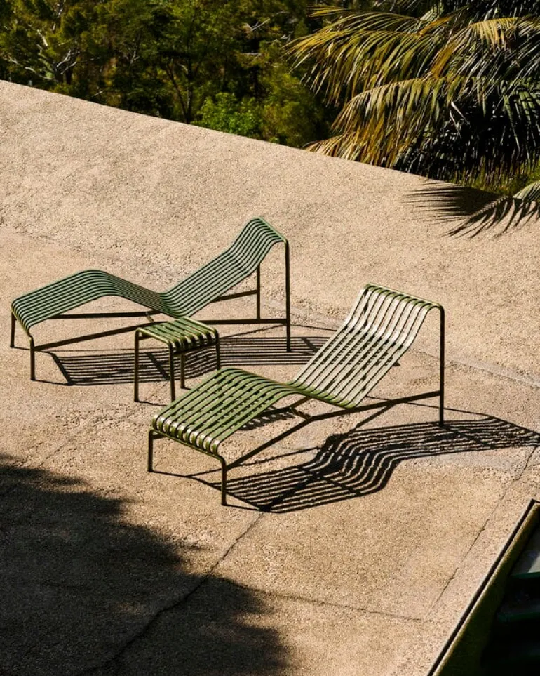 HAY Palissade chaise longue, olive